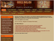 Tablet Screenshot of gokulbhajan.com